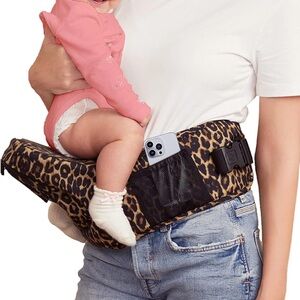 Baby Must Leopard Print Hip Seat Carrier for Baby Toddler Adjustable Waist OS